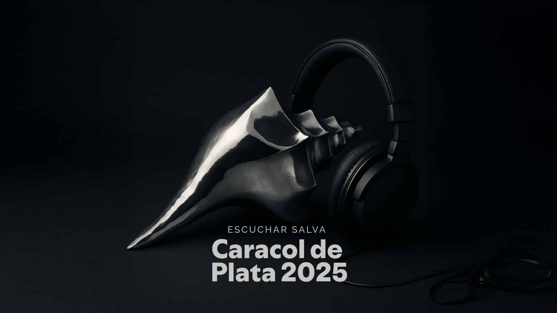 Afiche Shortlist Caracol de Plata 2025 — Camila Bello comunicación gráfica Medellín