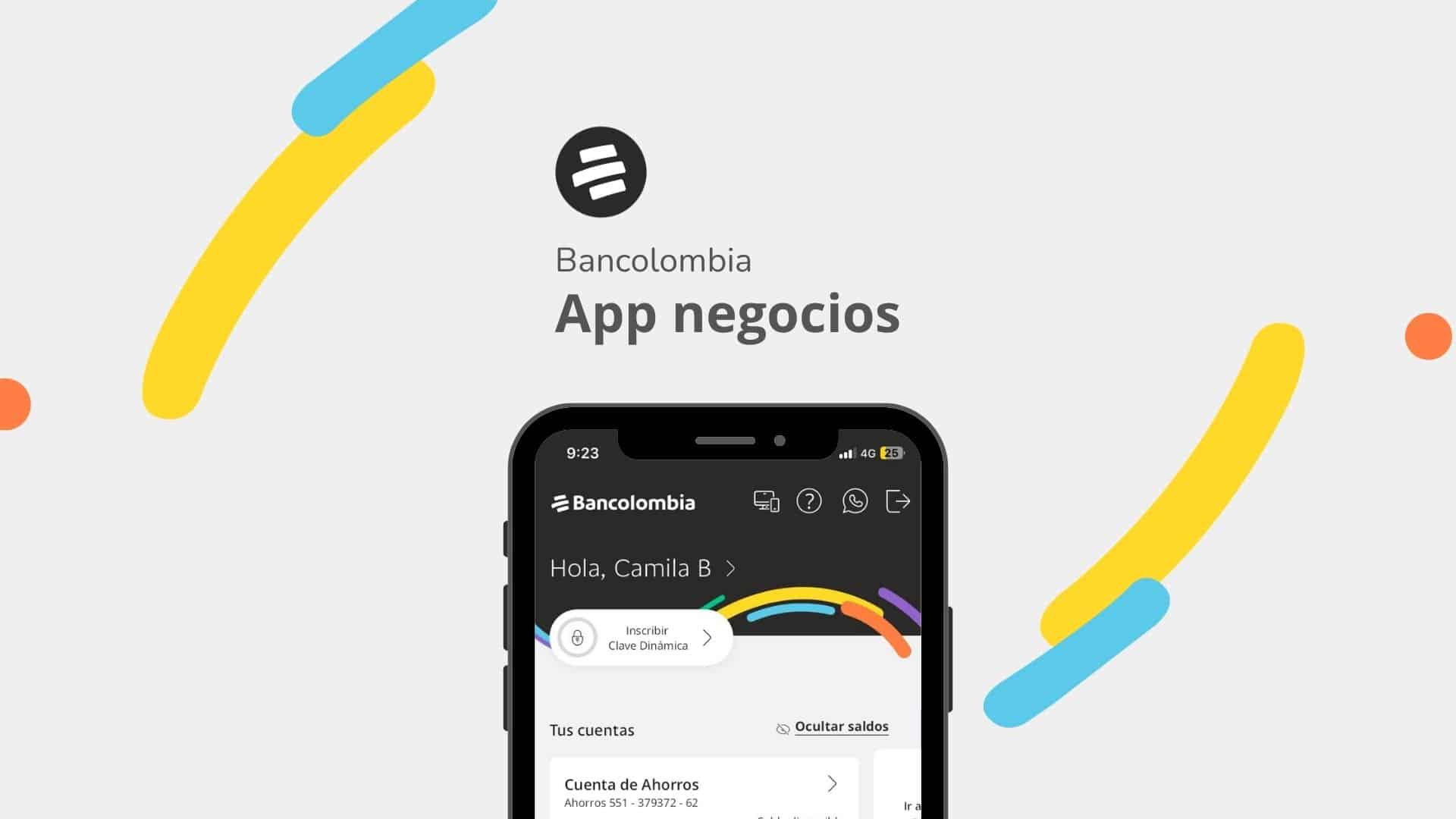 Rediseño interfaz app Bancolombia — proyecto UI design Camila Bello