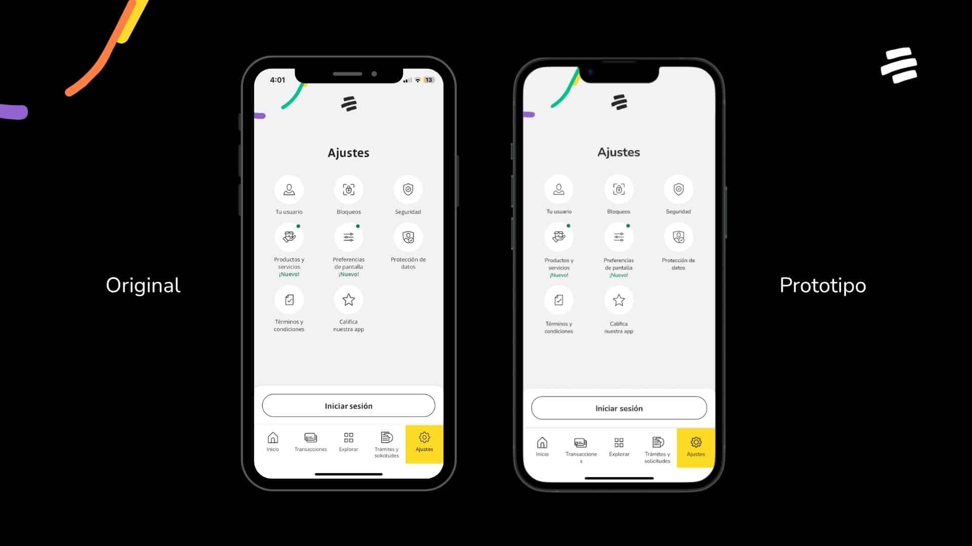 Prototipo navegable app Bancolombia en Figma — UX UI design Colombia